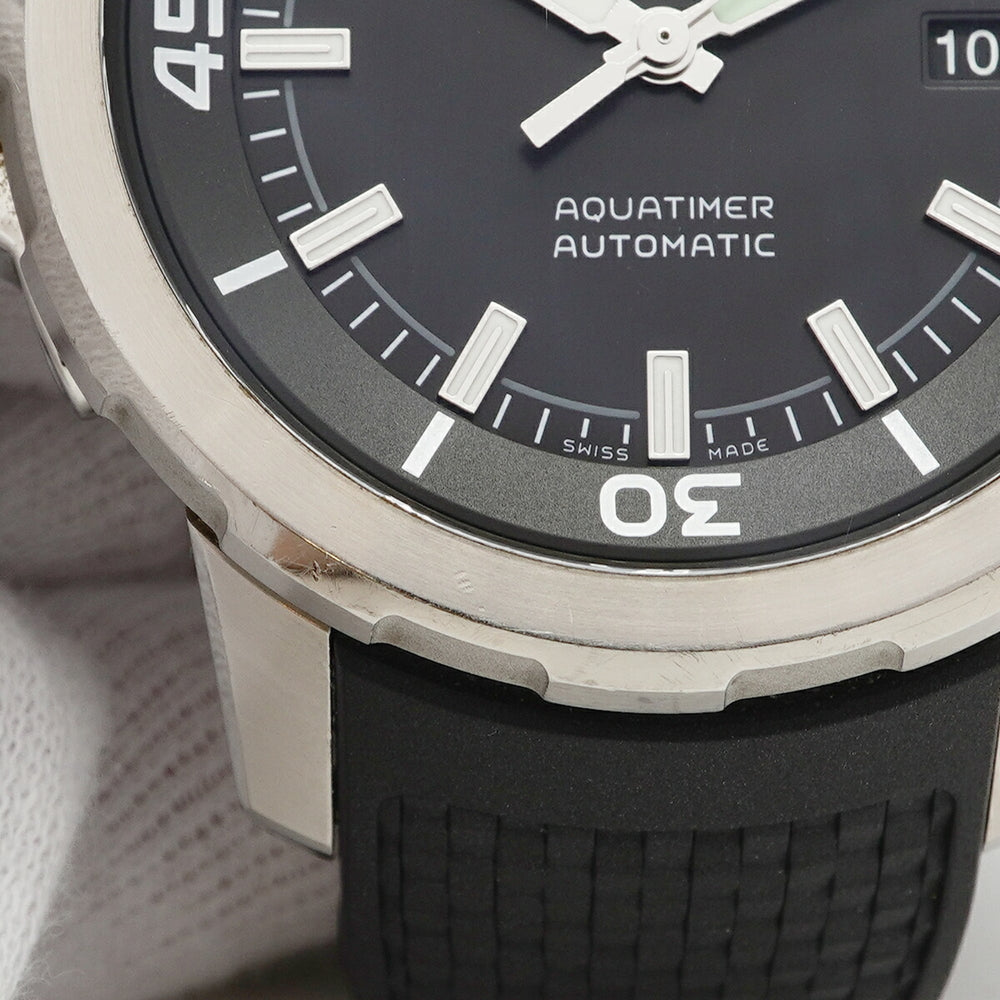 IWC Schaffhausen Aquatimer IW329002 Black Dial Men's Watch — Good