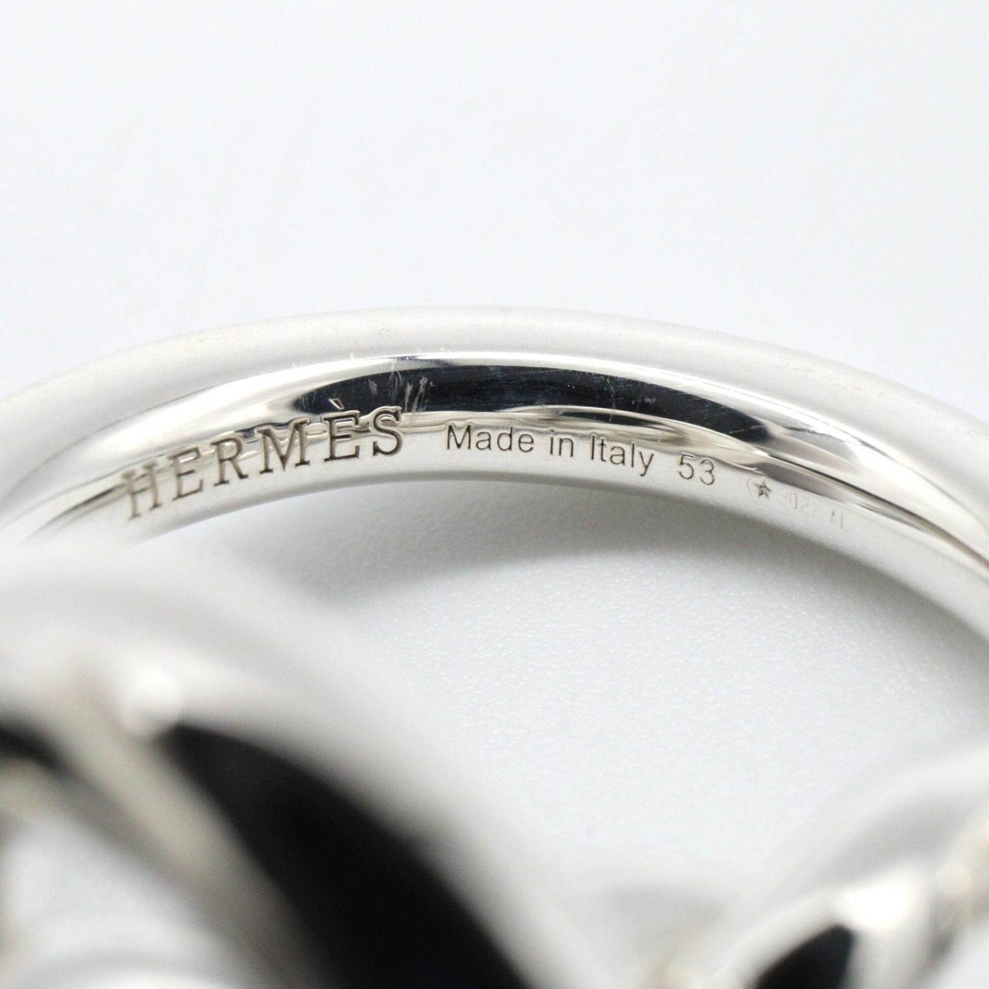 Hermes Croisette GM Ring - Sterling Silver 925 Women's Silver-tone Jewelry — Like New