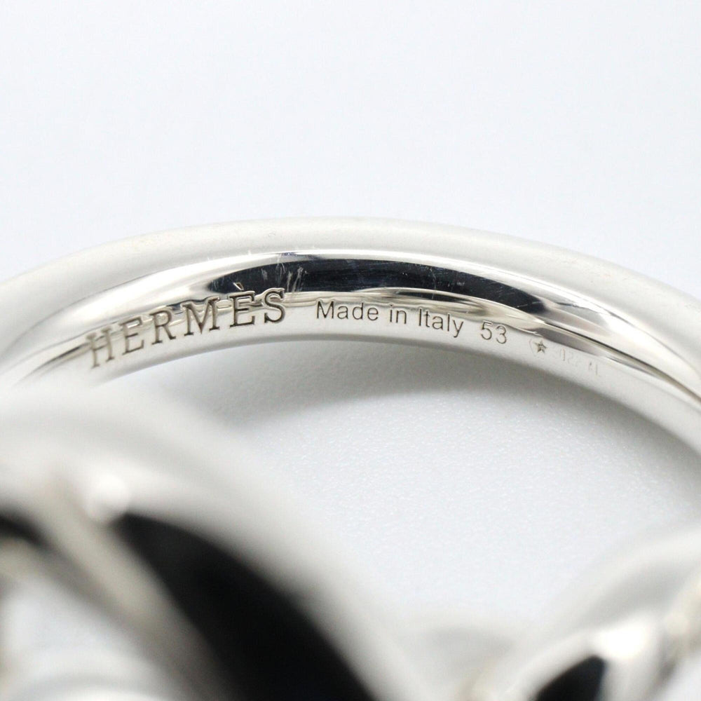 Hermes Croisette GM Ring - Sterling Silver 925 Women's Silver-tone Jewelry — Like New
