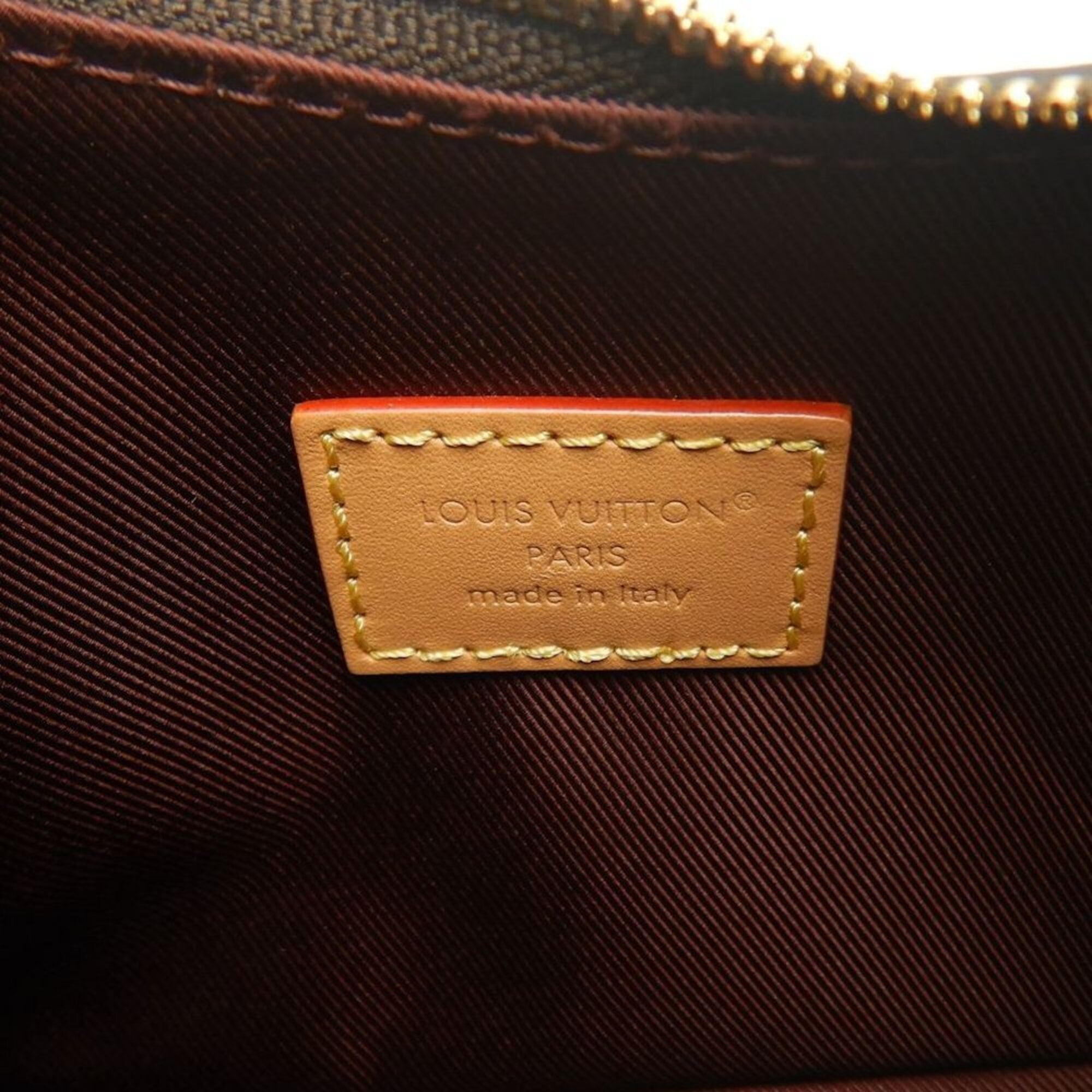 LOUIS VUITTON Louis Vuitton Monogram Nano Boulogne M25519 Shoulder Bag Brown Women's 253989 — Like New