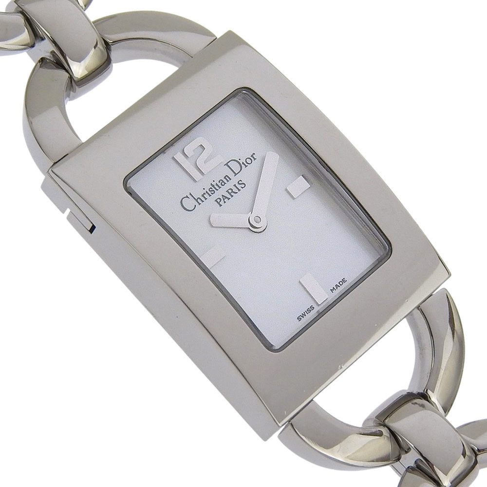 Dior Maris Watch D78-109, Stainless Steel, Quartz, Analog Display, White Shell Dial, Women's — Good