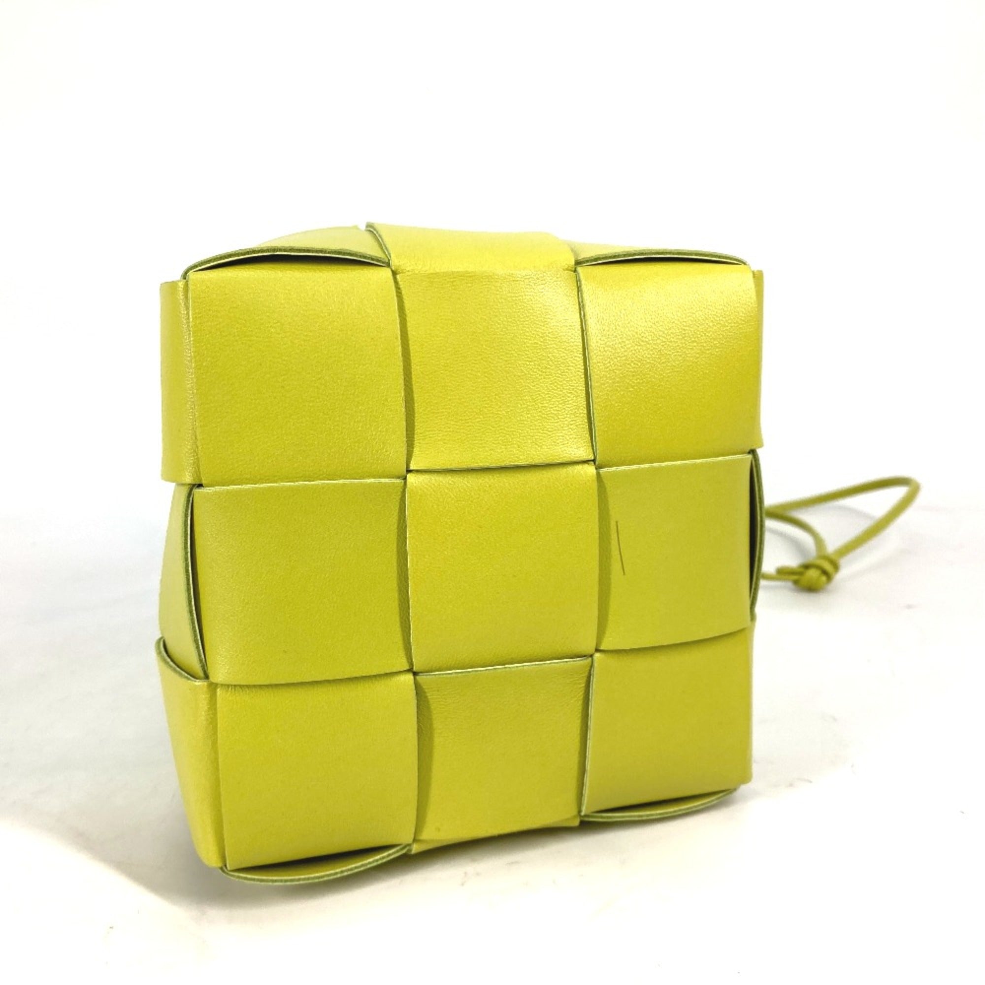 BOTTEGA VENETA 680218 Crossbody Bucket Pochette Shoulder Bag Kiwi Light green — Like New