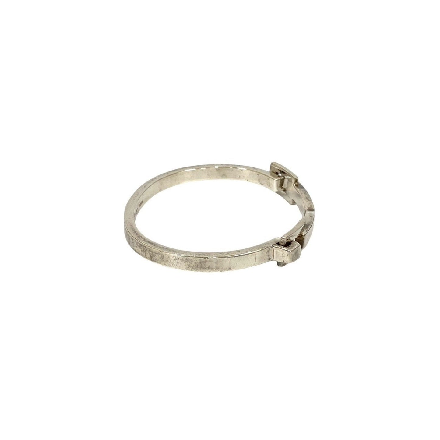 GUCCI Horsebit Belt Motif Bangle Bracelet in Silver 925 (56734)