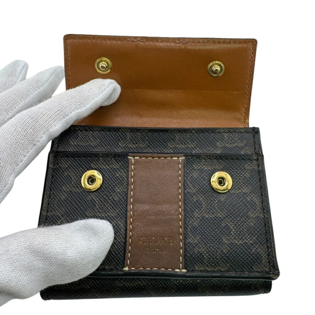 CELINE Small Trifold Wallet, Brown, Women's