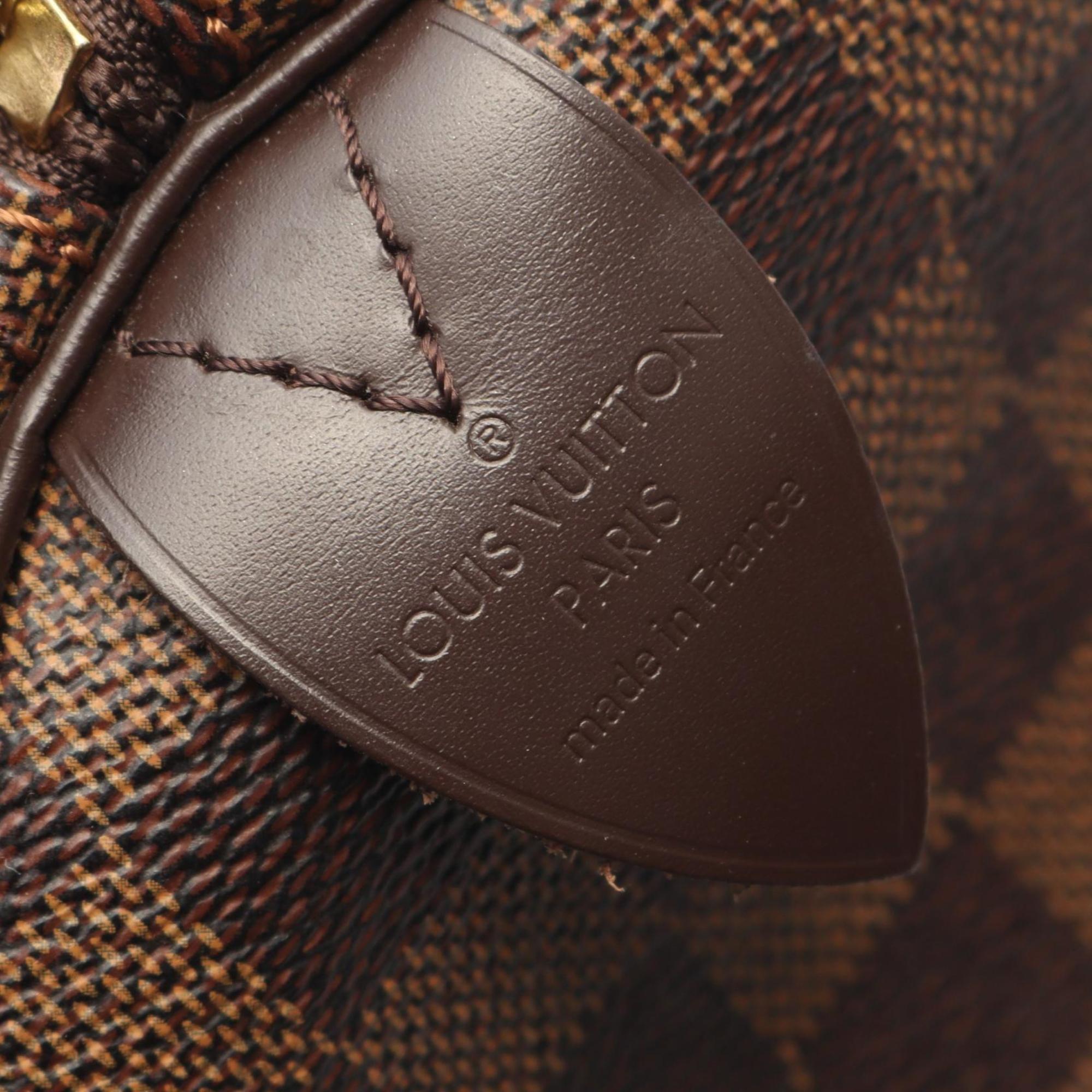 Louis Vuitton Speedy 30 Handbag, Coated Canvas and Leather with Damier Leather, Brown, Women's, N41531