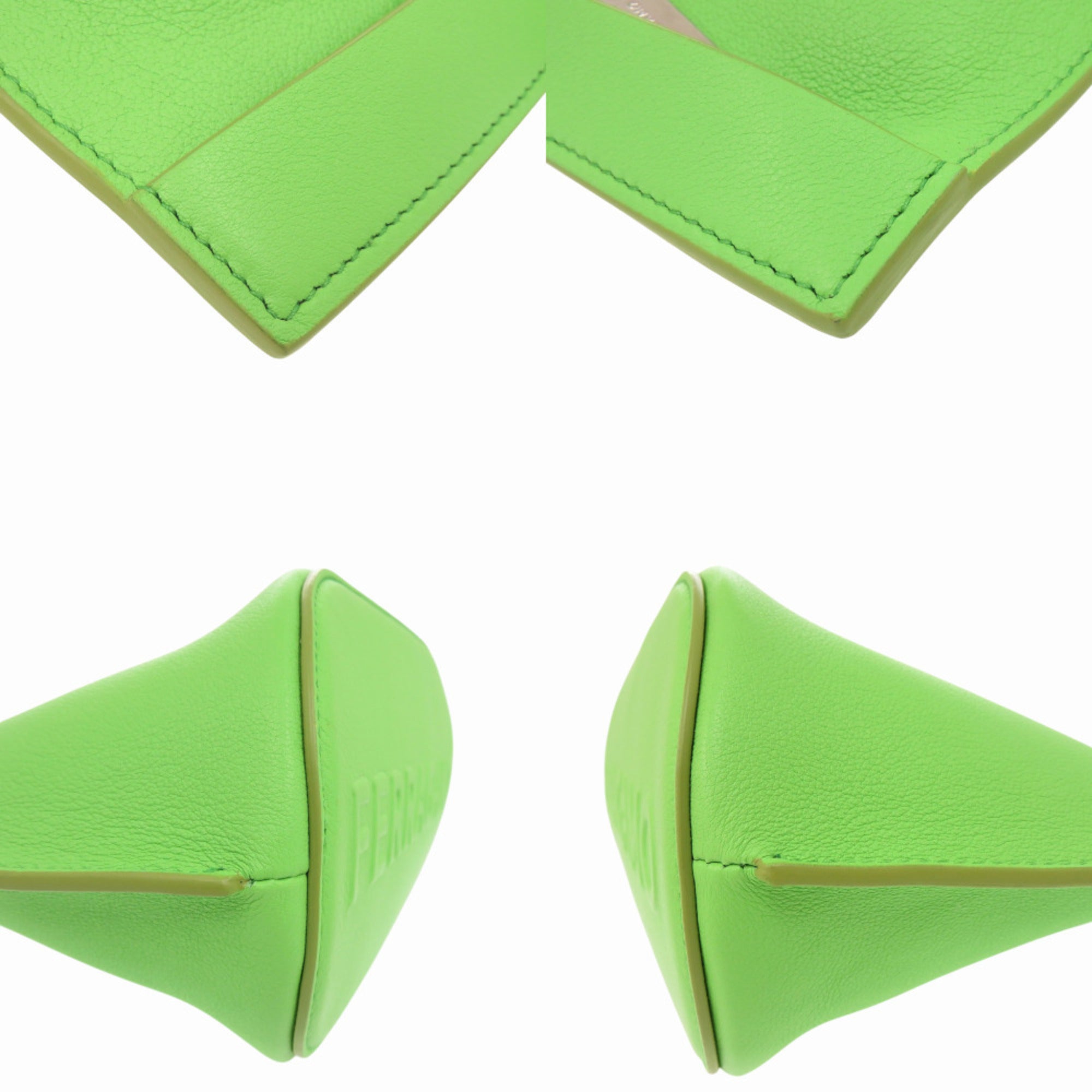 Salvatore Ferragamo 241390 Leather Green Clutch Bag 0359 Men's — Like New