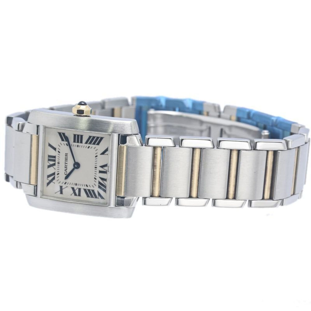 CARTIER Tank Française MM W51006Q4 Watch, Boys' Size, 18K Yellow Gold x Stainless Steel, 40390 — Very Good