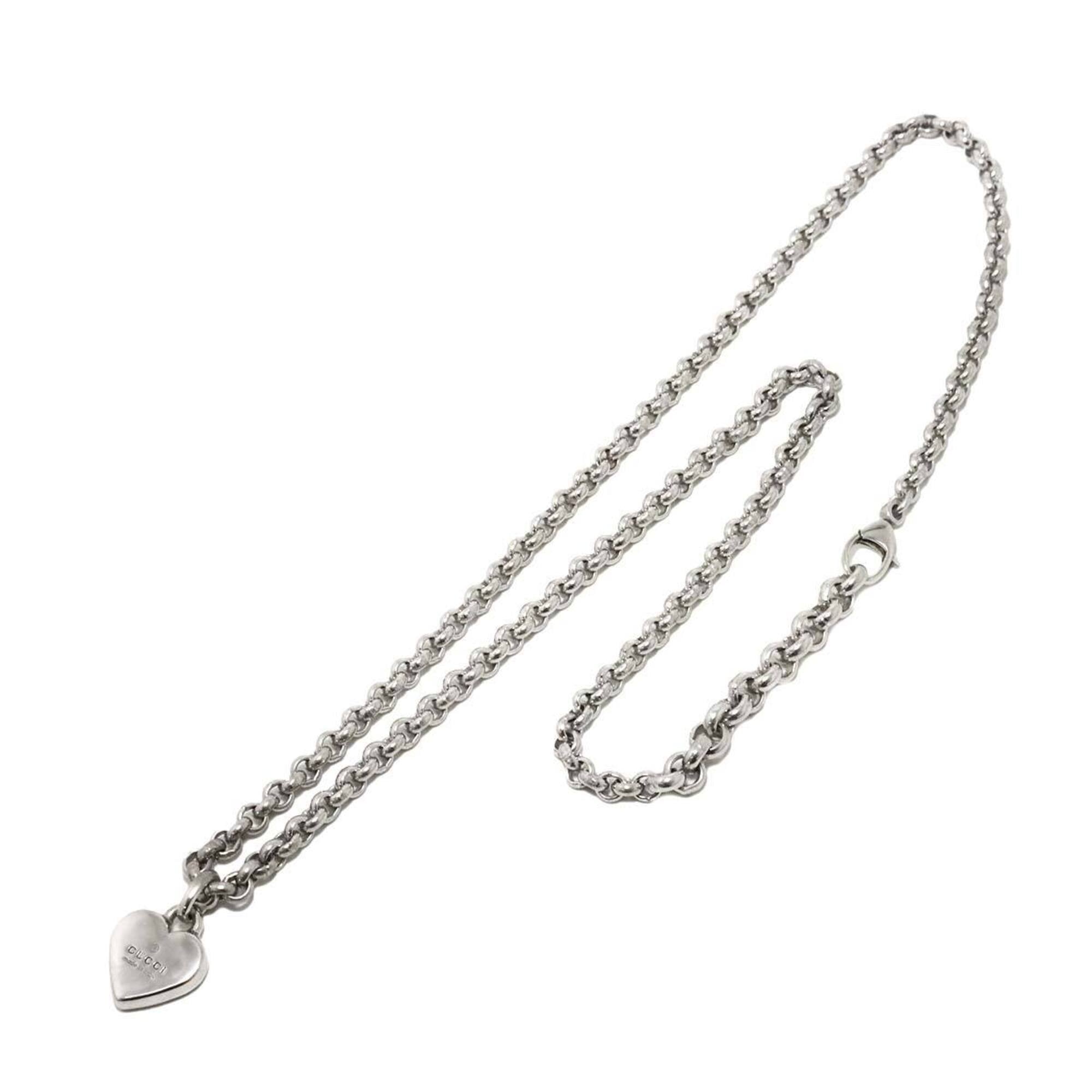 Gucci GUCCI Necklace 56cm SV Sterling Silver 925 Heart — Like New