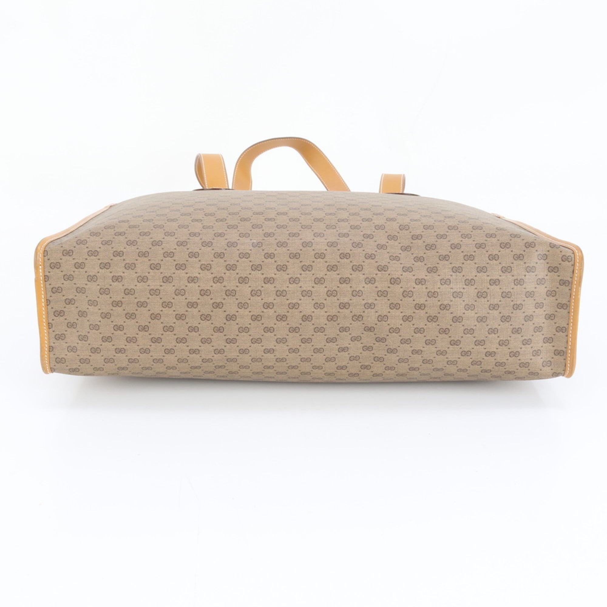 Gucci Micro GG Leather Tote Bag/Shoulder Bag, Brown, Men's