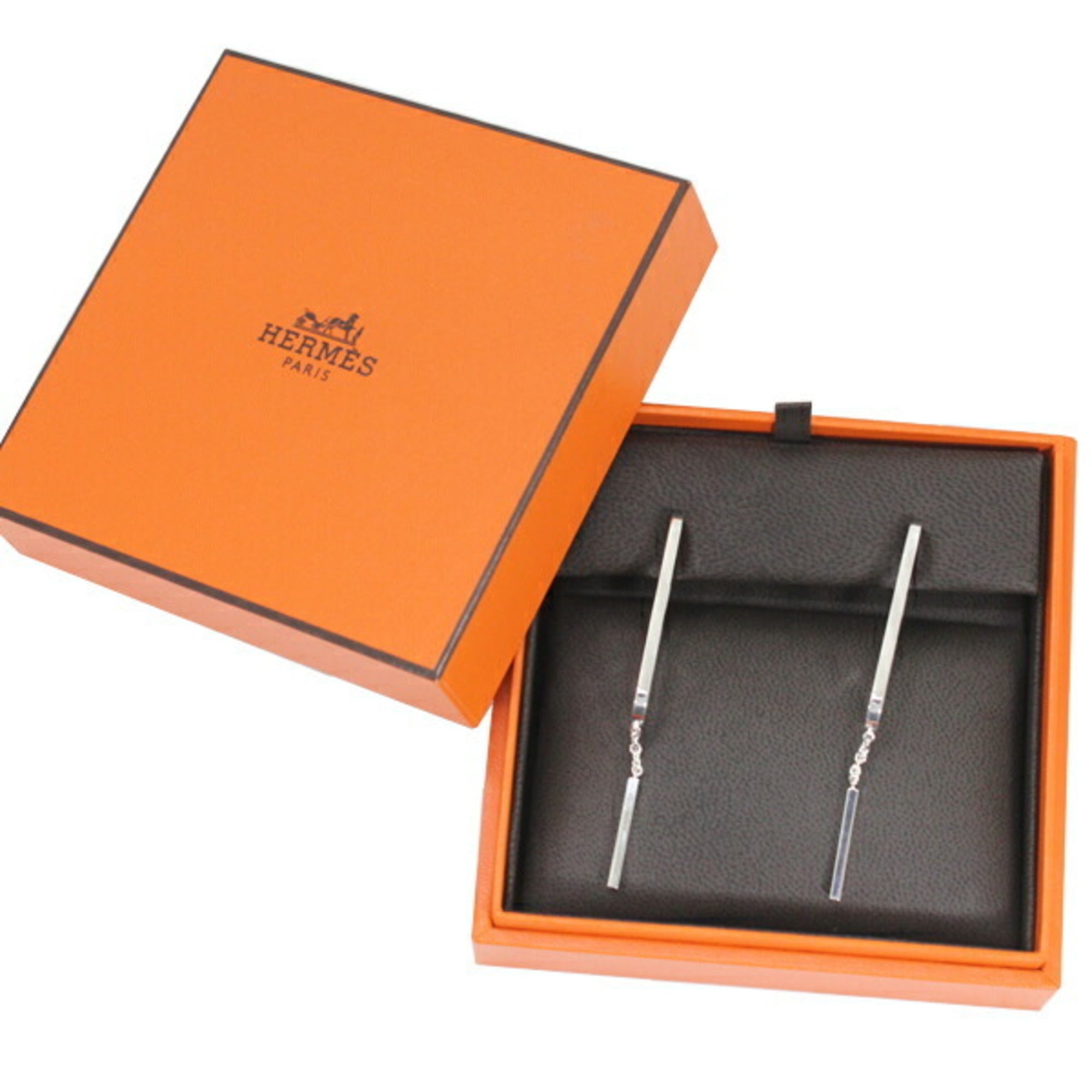 HERMES Ever Chaine d'Ancre Earrings for Women, Ag925, MO1036 — Like New