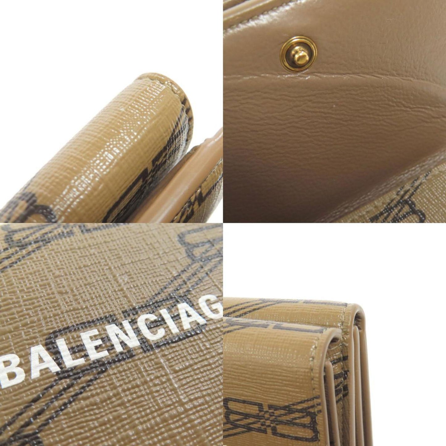 Balenciaga 594312 BB Tri-fold Wallet Bi-fold Women's BALENCIAGA