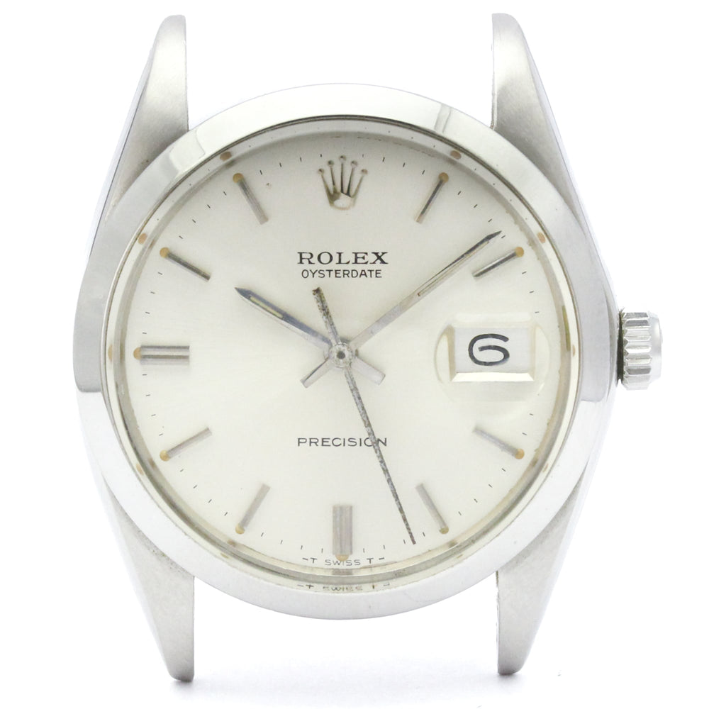 ROLEX Oyster Date Precision 6694 Hand-winding Watch Head Only Vintage — Good