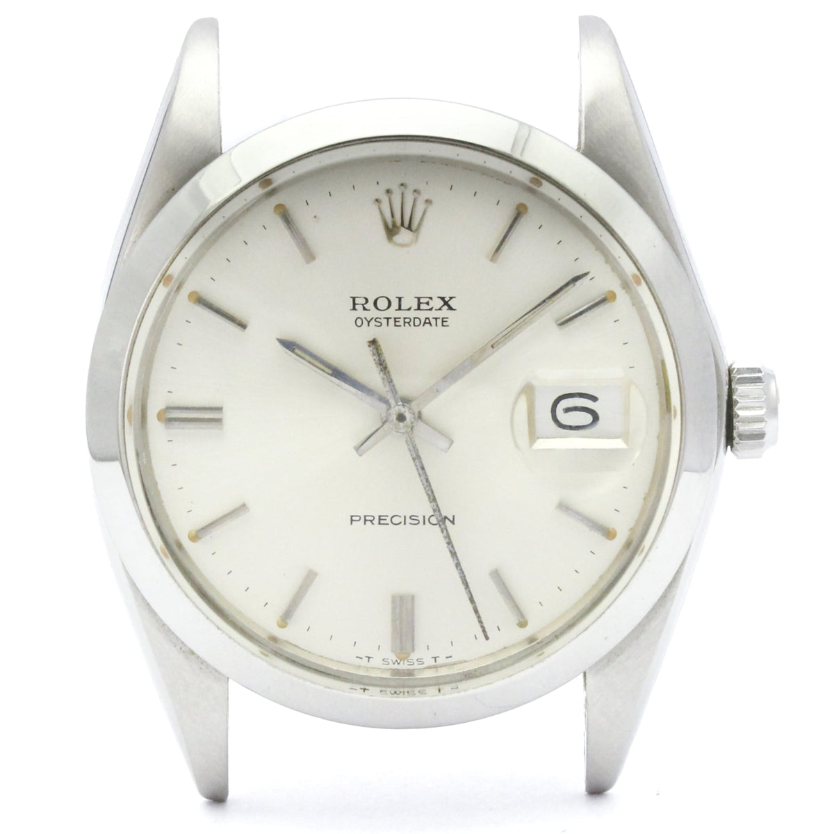 ROLEX Oyster Date Precision 6694 Hand-winding Watch Head Only Vintage — Good