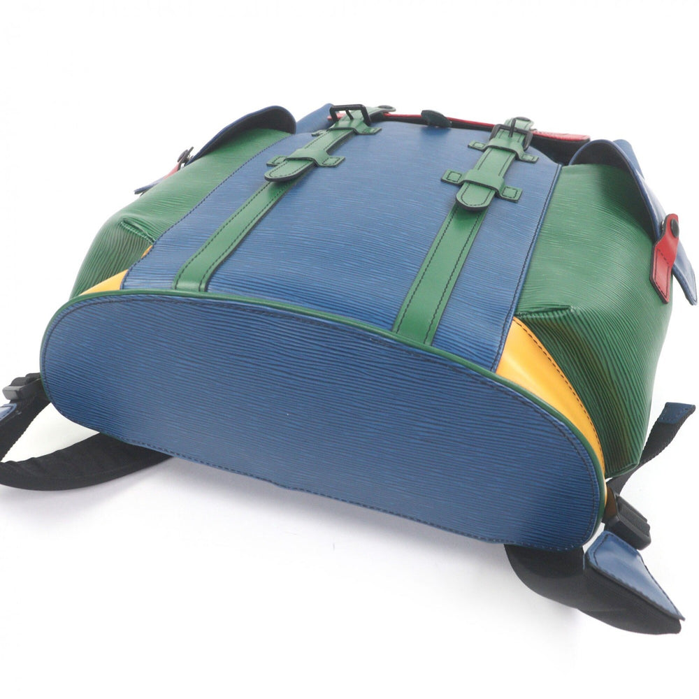 LOUIS VUITTON M55565 Epi Christopher PM Leather Backpack Daypack Multicolor with Dust Bag Made in France Men's — Like New