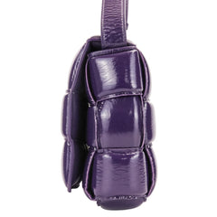 Bottega Veneta Padded Cassette Intrecciato Shoulder Bag 591970 Purple Women's — Like New