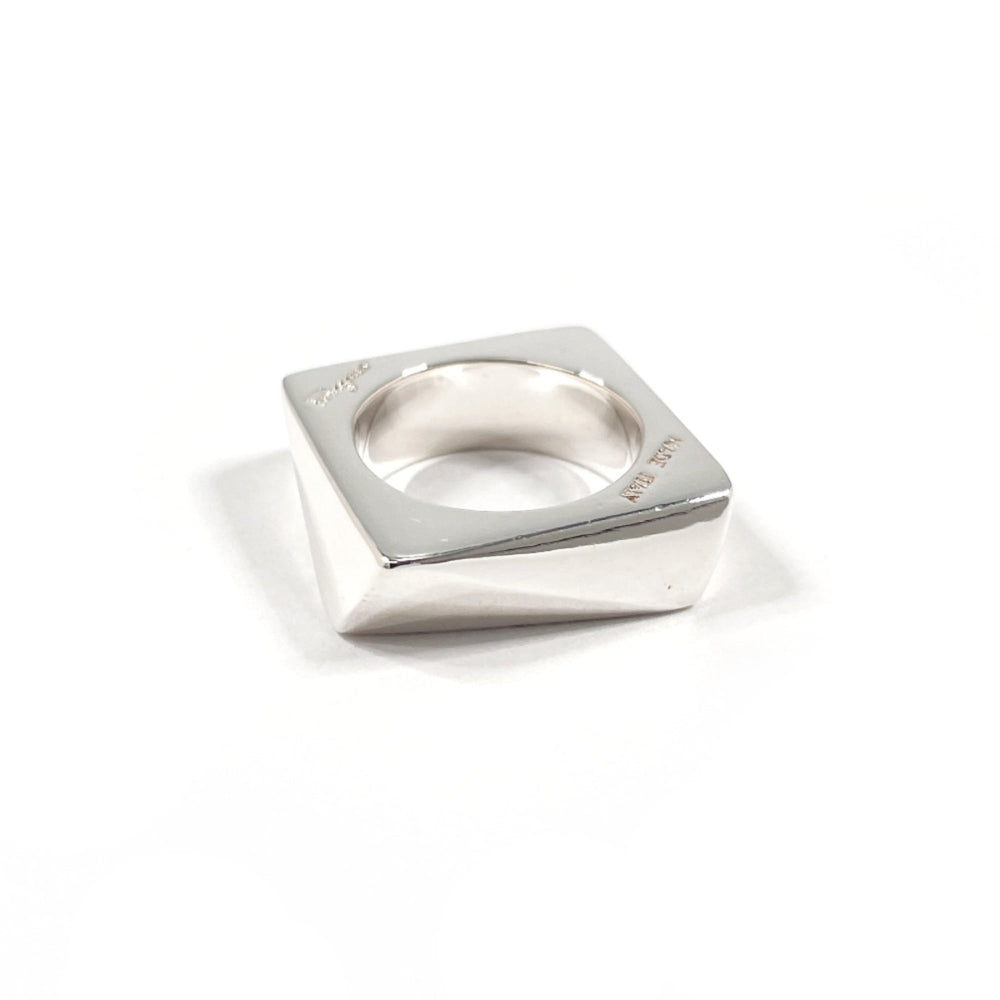 Salvatore Ferragamo Square Ring, Sterling Silver 925, Size 9, Silver, Women's — Like New
