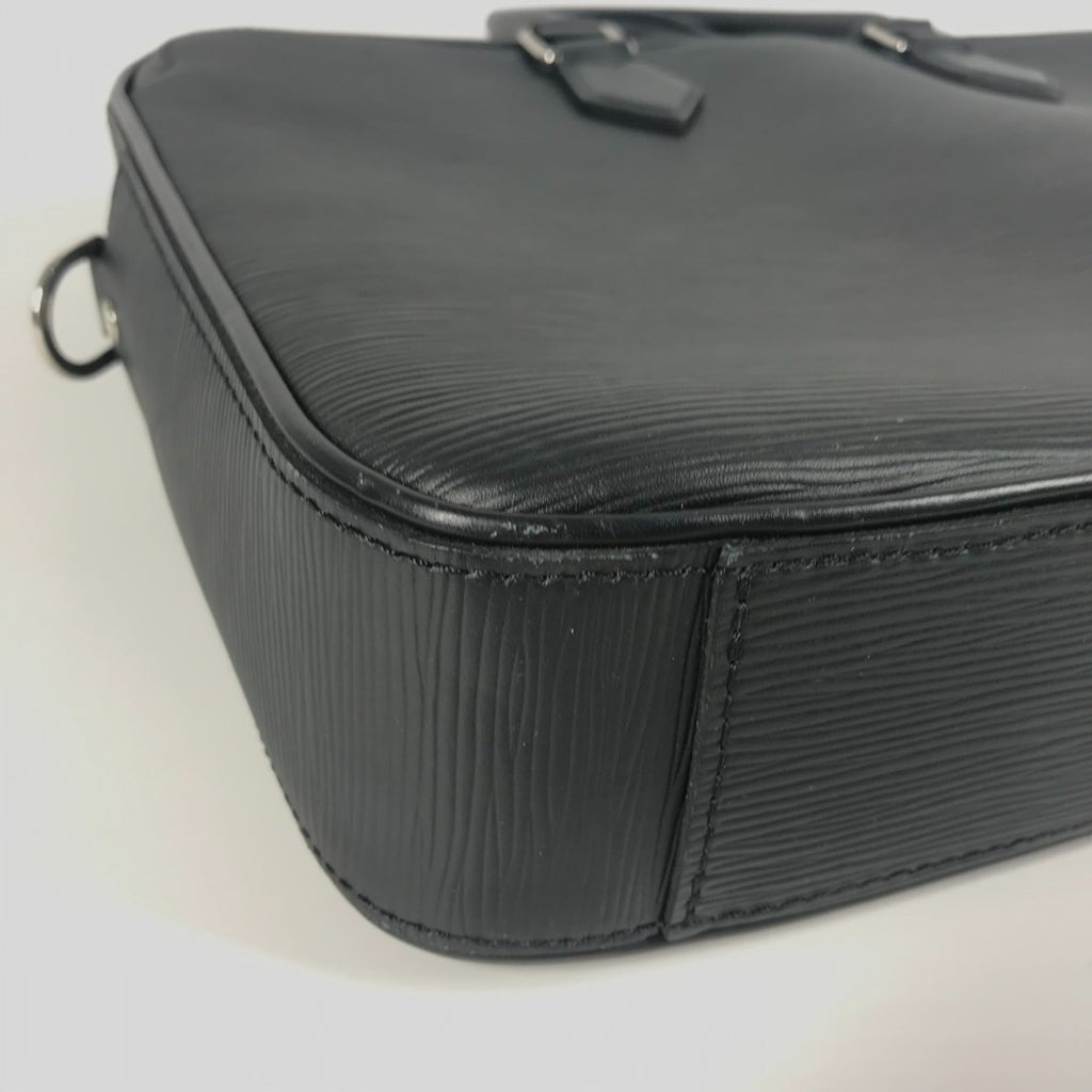 LOUIS VUITTON M54404 Epi Dandy Briefcase MM Handbag, Tote Bag, Document Business Leather, Men's, Noir Black