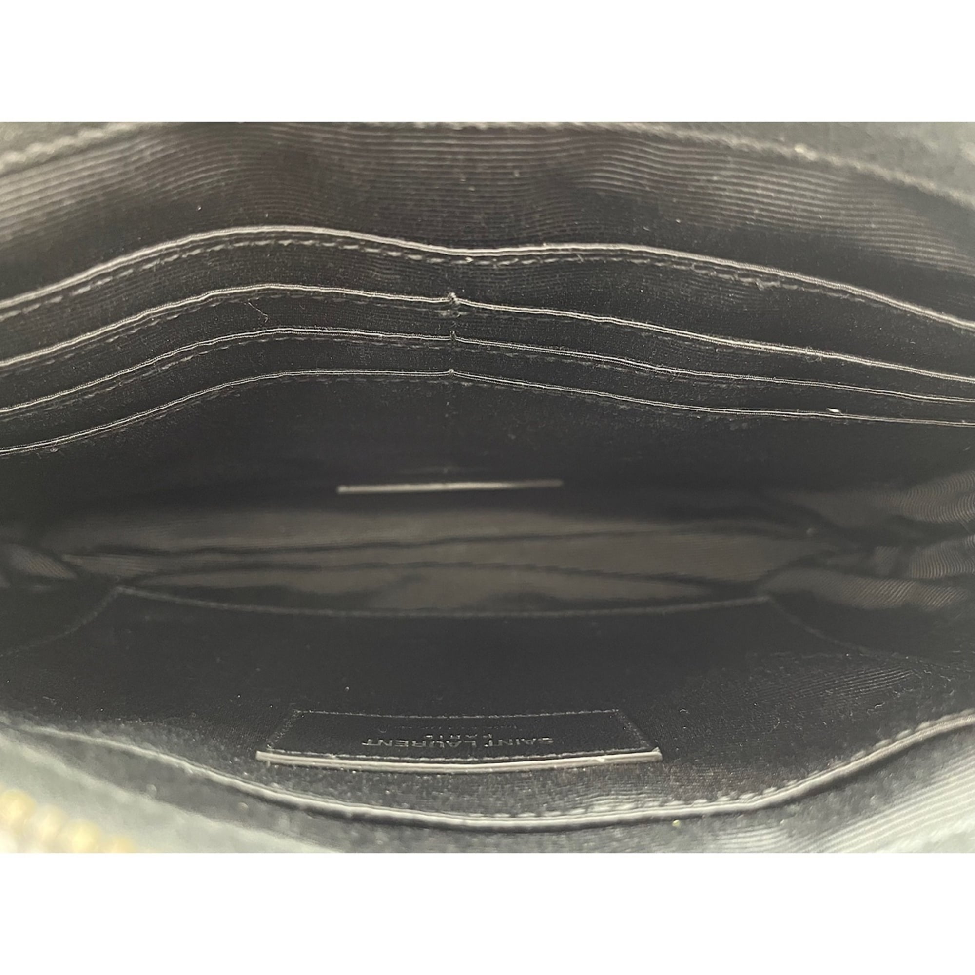 Yves Saint Laurent leather shoulder bag, black — New - Store Return