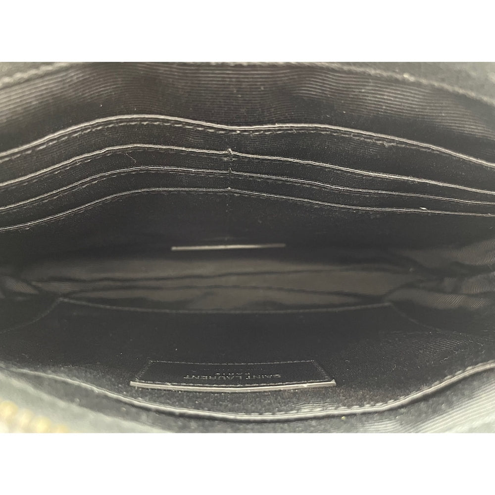 Yves Saint Laurent leather shoulder bag, black — New - Store Return
