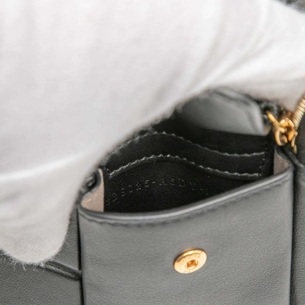 Fendi Mini Bag 3-Pocket Shoulder 8BS025 Black Leather Women's FENDI