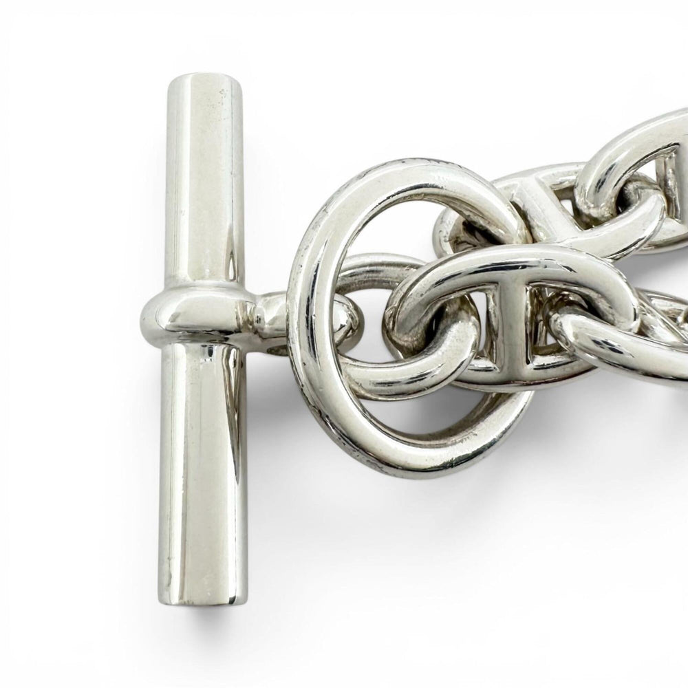 HERMES Chaine d'Ancre PM bracelet, AG925, 15 links, silver, made in France, 2025 model, weight 33.9g, women's — Like New