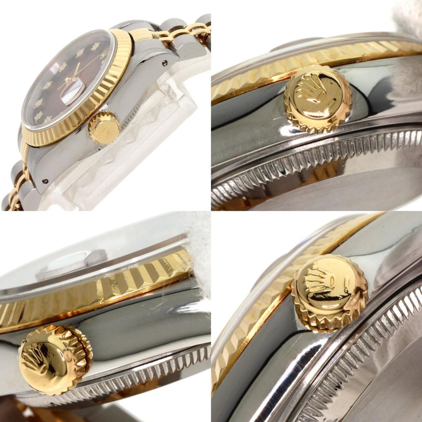 Rolex 69173G Datejust 10P Diamond Watch Stainless Steel SSxK18YG Ladies ROLEX