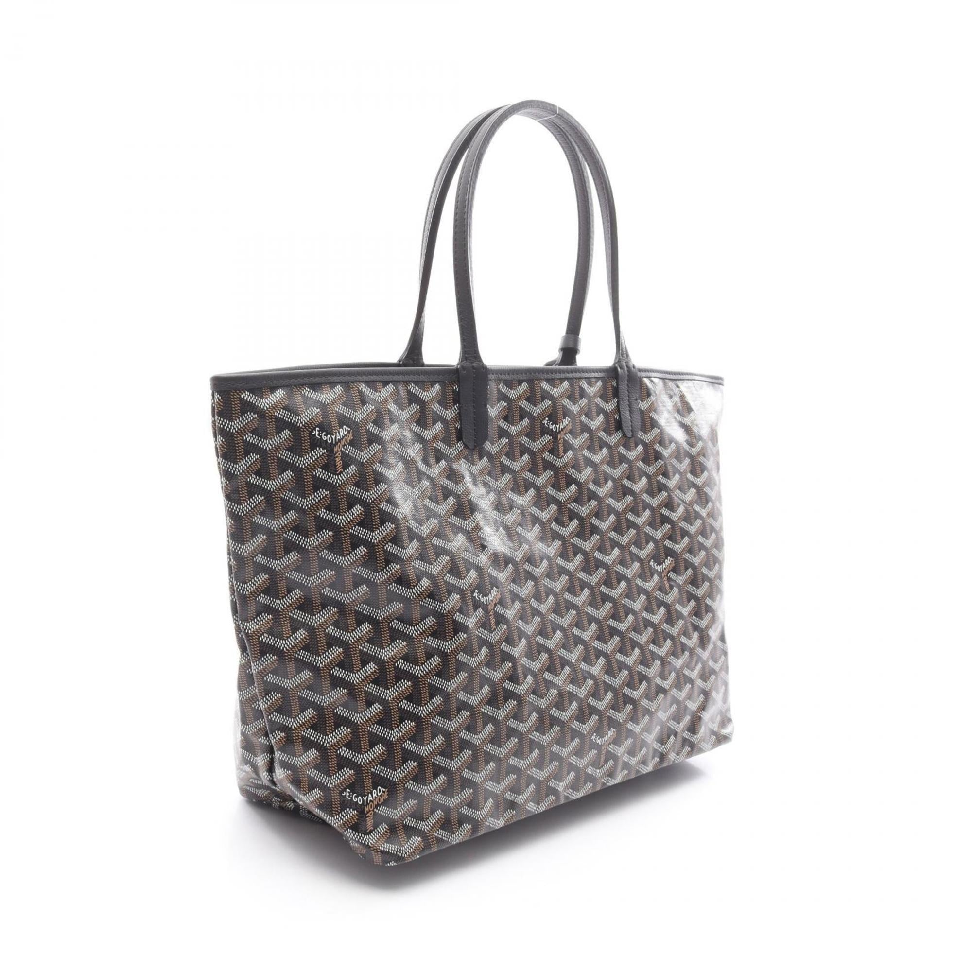 Goyard Saint Louis PM Tote Bag, Coated Canvas and Leather, Women's, Black, Multicolor, ADM120231