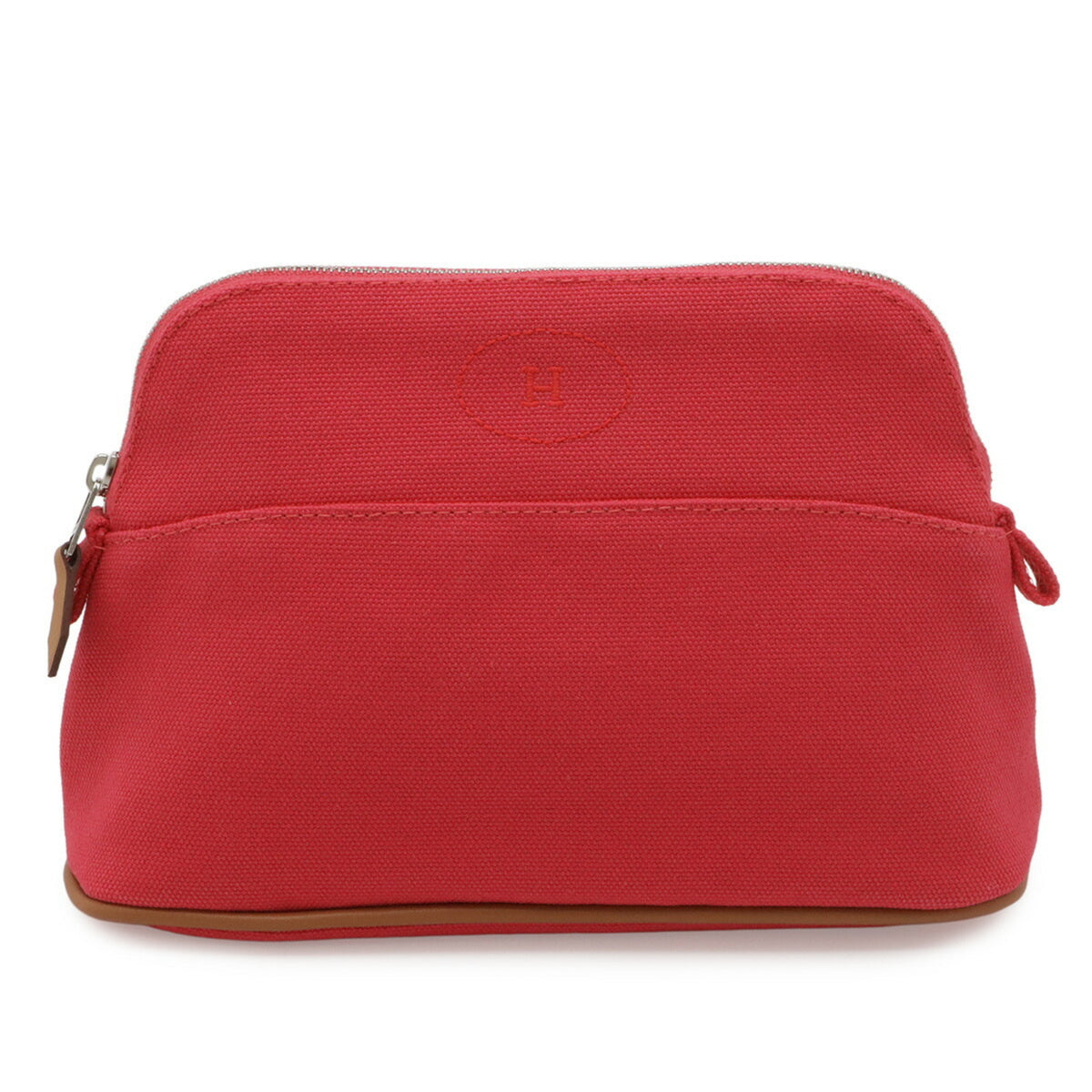 HERMES Bolide Pouch 20 Handbag Multi-purpose Canvas Leather Fuchsia Pink — New - Store Return