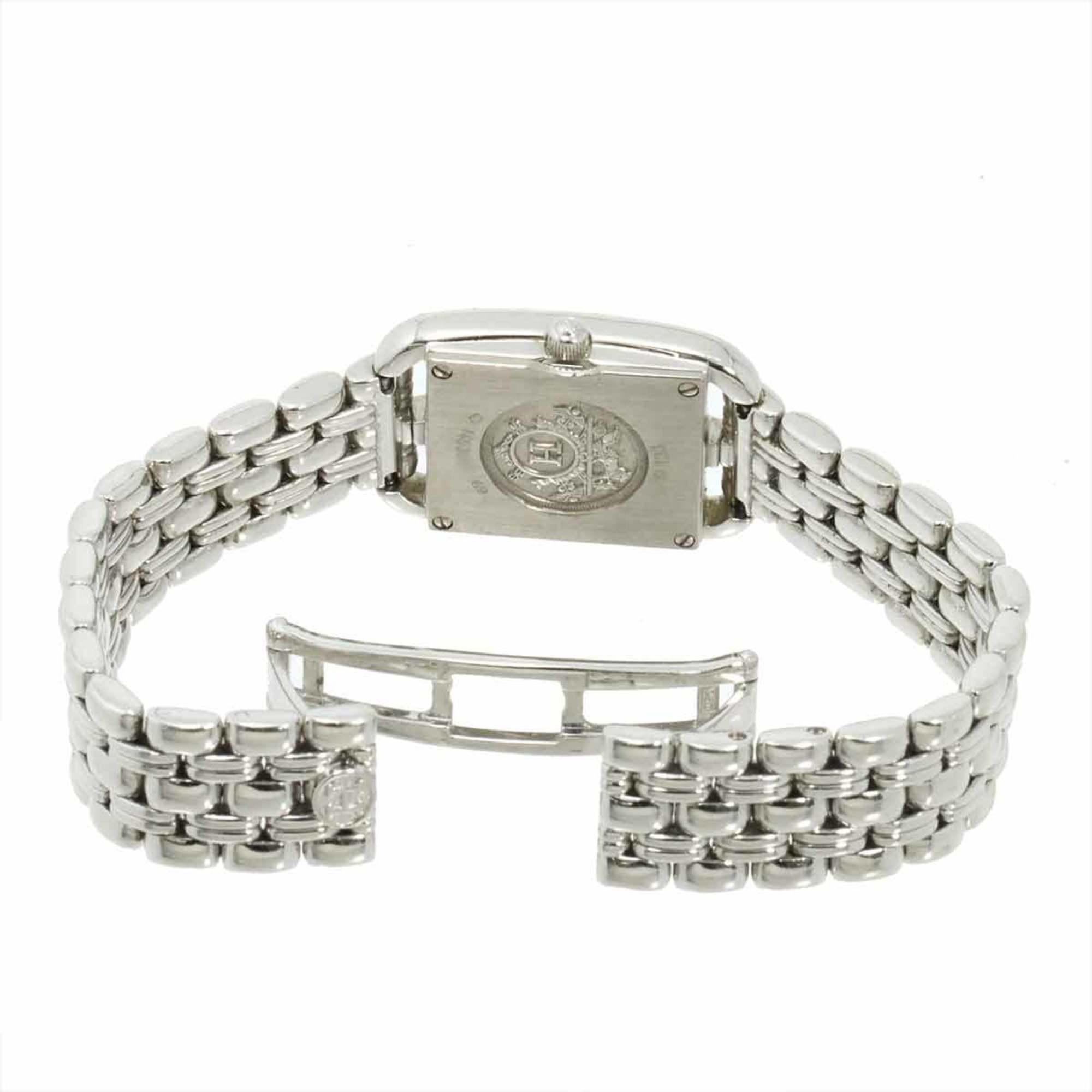 Hermes Cape Cod Mini CC1 192 Women's Watch, Diamond Bezel, White Shell, 18K Gold, Solid Quartz Watch — Very Good