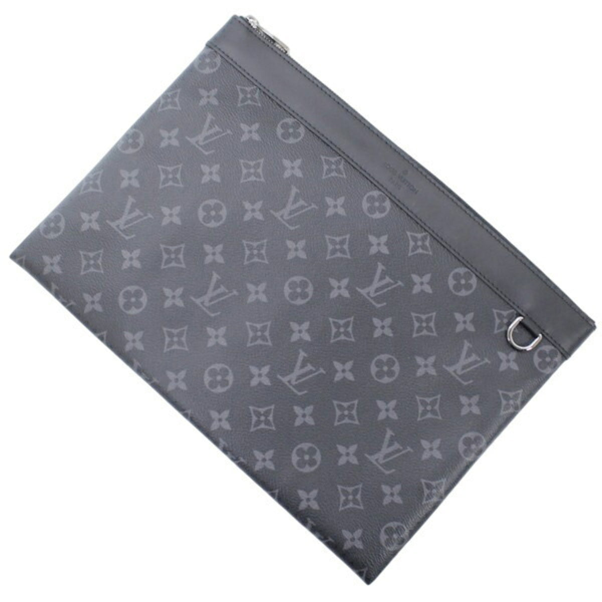 Louis Vuitton Pochette Discovery Monogram Eclipse Clutch Bag for Men, M62291, LOUIS VUITTON T6128 — New - Store Return
