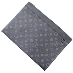 Louis Vuitton Pochette Discovery Monogram Eclipse Clutch Bag for Men, M62291, LOUIS VUITTON T6128 — New - Store Return