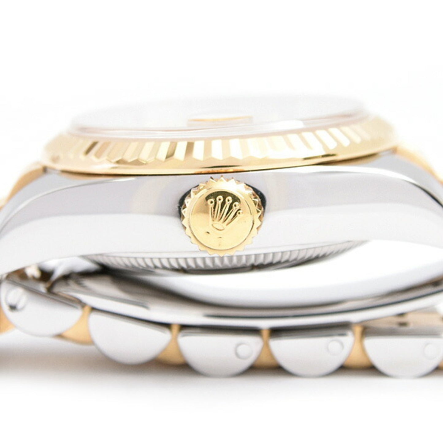 Rolex Women's Datejust 10P Automatic Watch with Random Gold Crystal Dial, Stainless Steel and Yellow Gold, Model 179173G