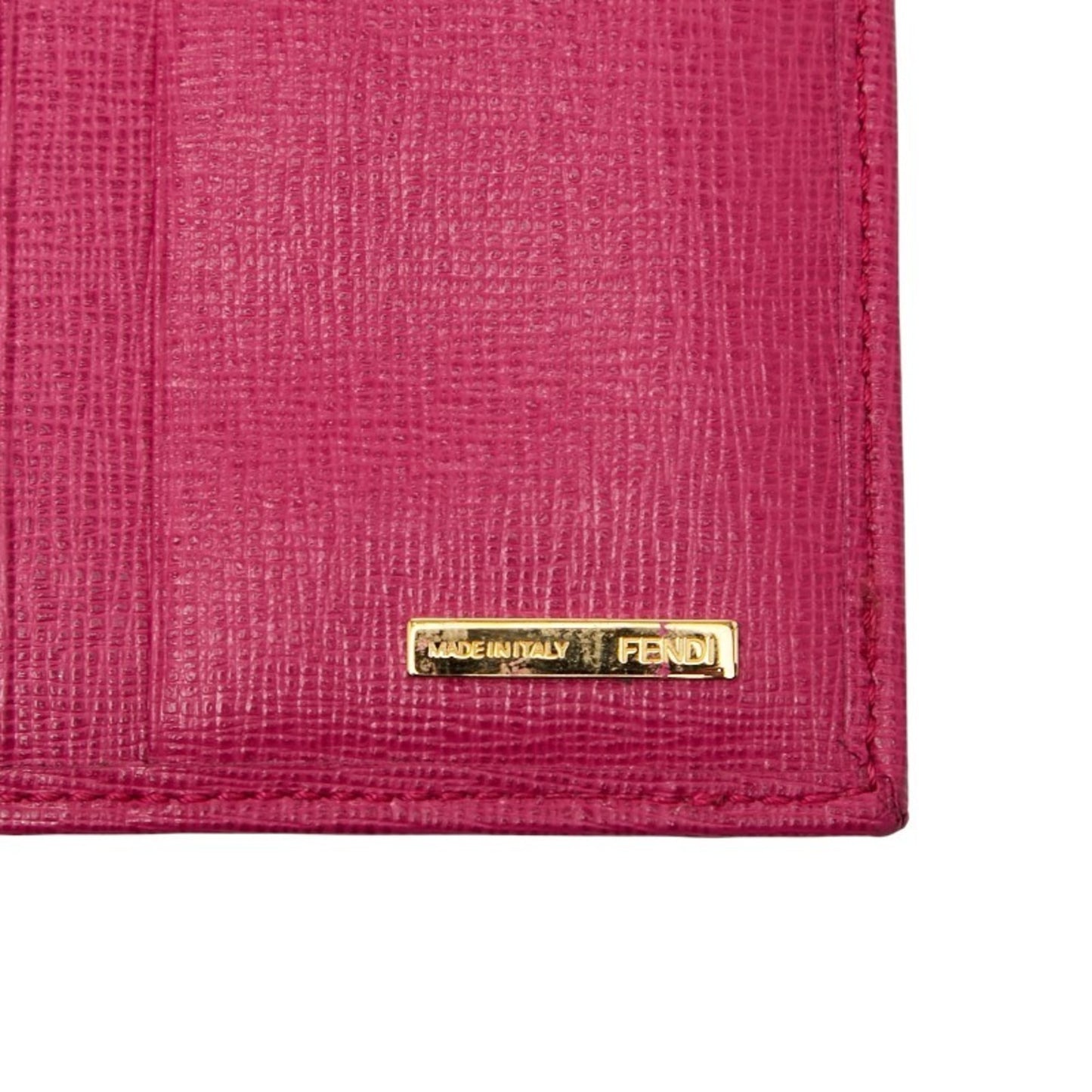 Fendi Zucca Long Wallet 8M0297 Brown Pink Women's FENDI