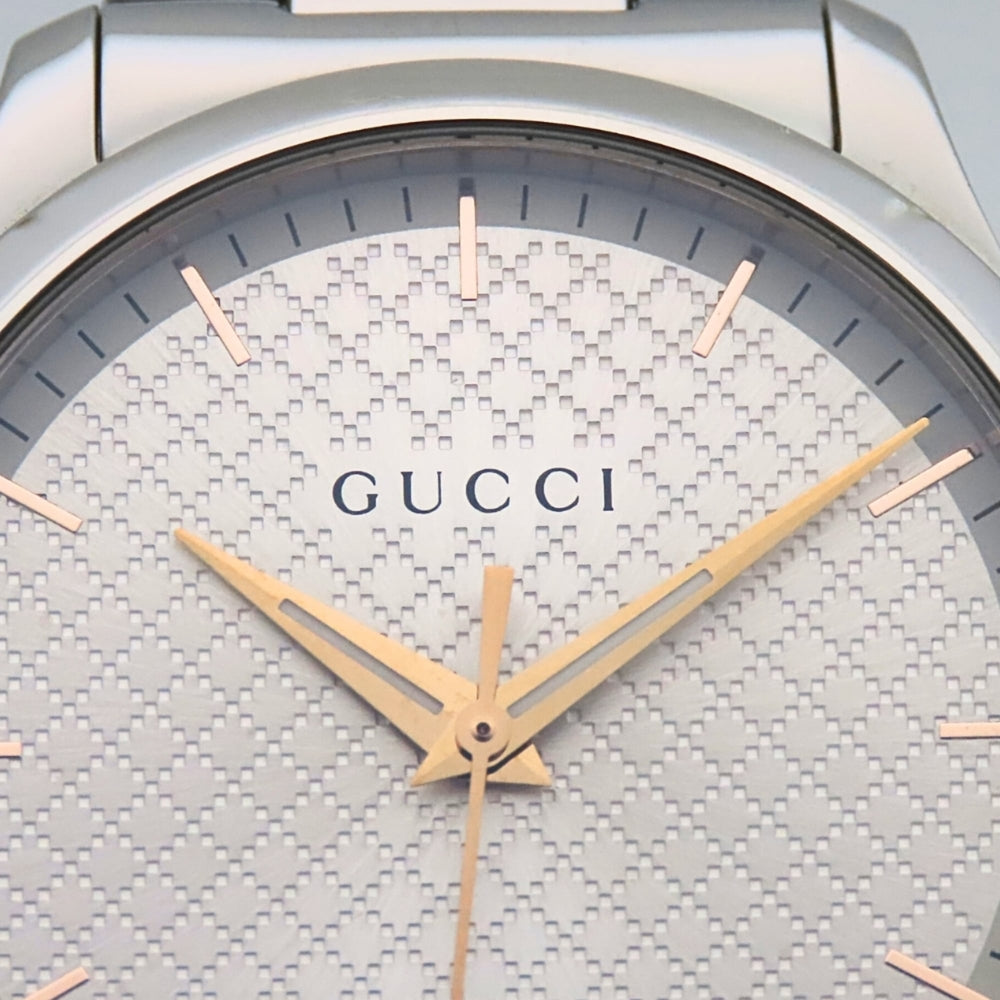 Gucci G-Timeless 126.4 SS Diamante Men's Watch GUCCI — Good