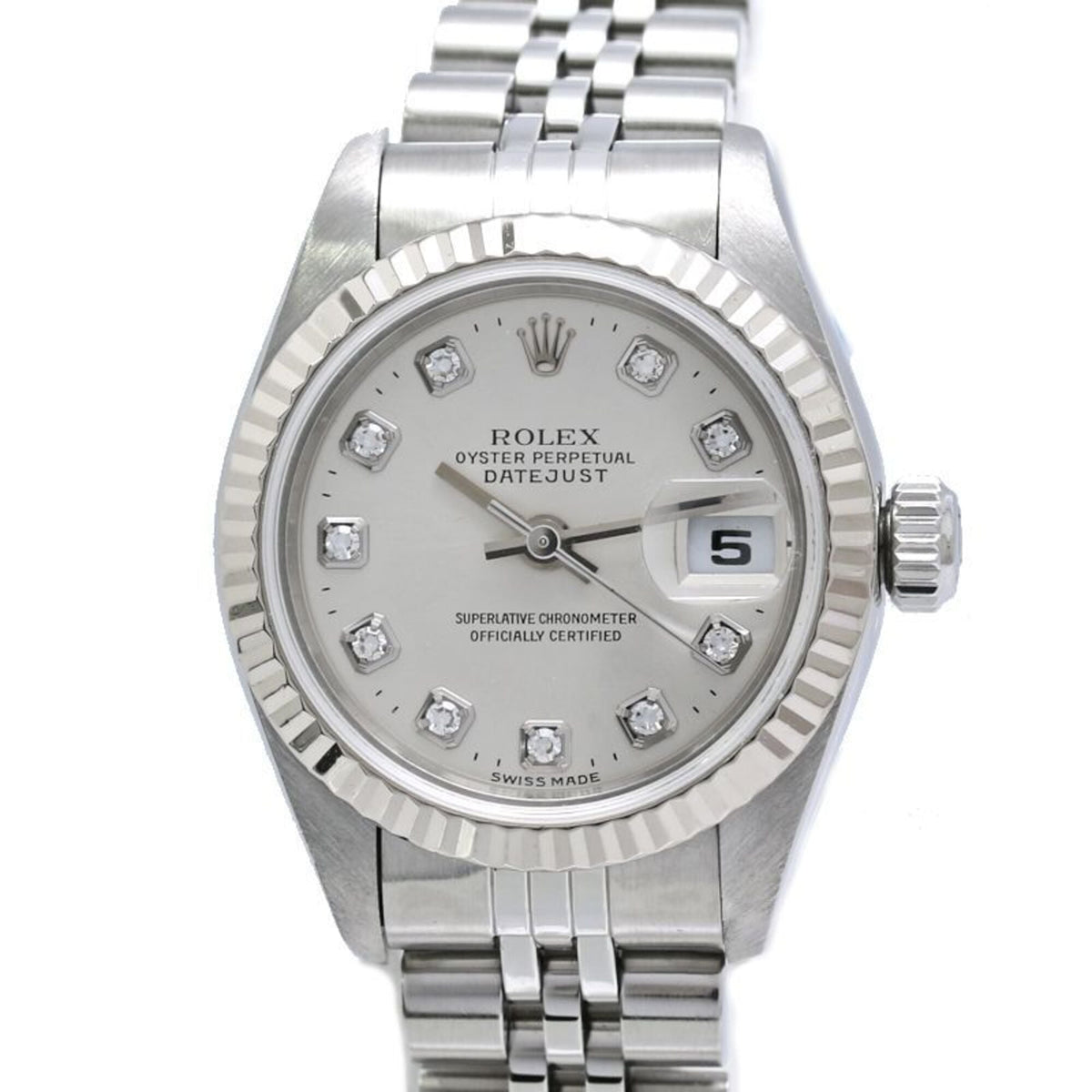 ROLEX Datejust 10P Diamond 79174G Women's Watch SSx18KWG 40458 — Good