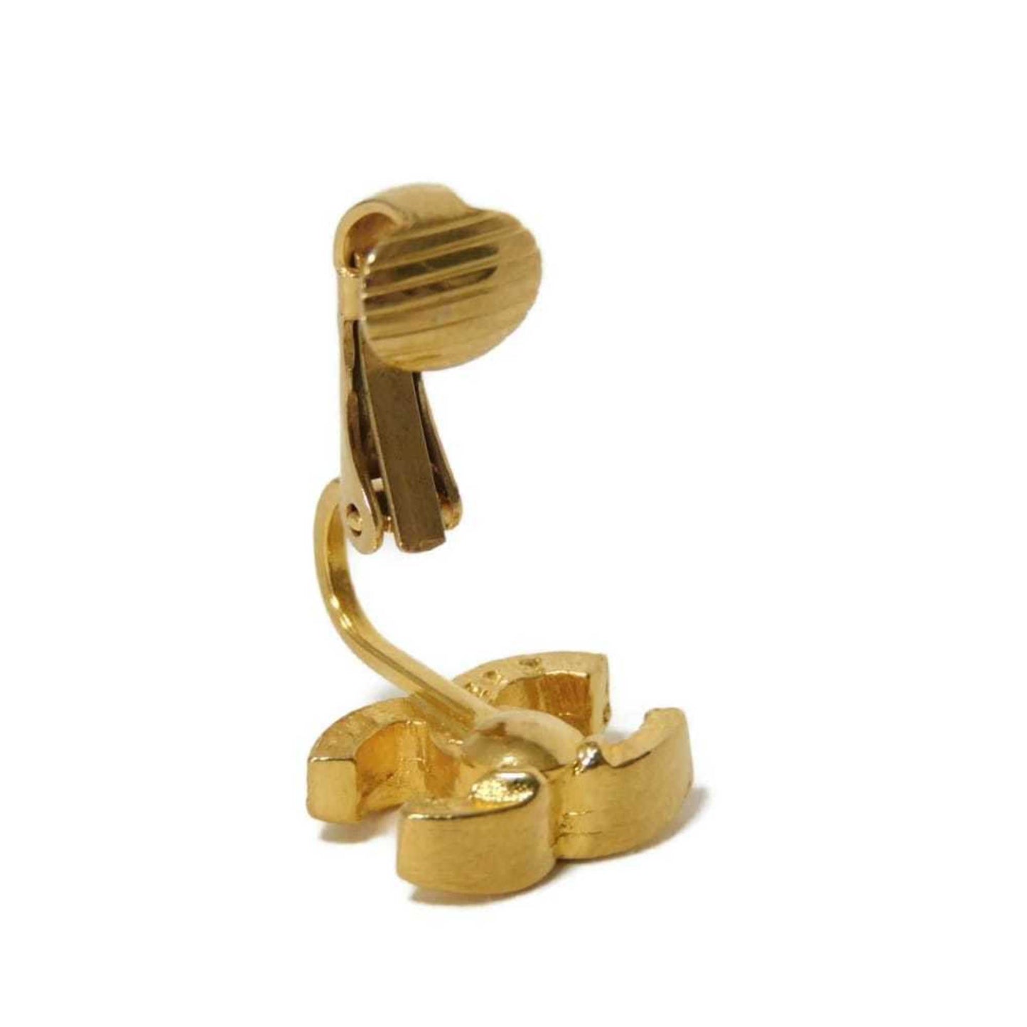 CHANEL Coco Mark Earrings, GP Clip-on, 233, Single Ear, CC Mark, Plated Gold, Women's