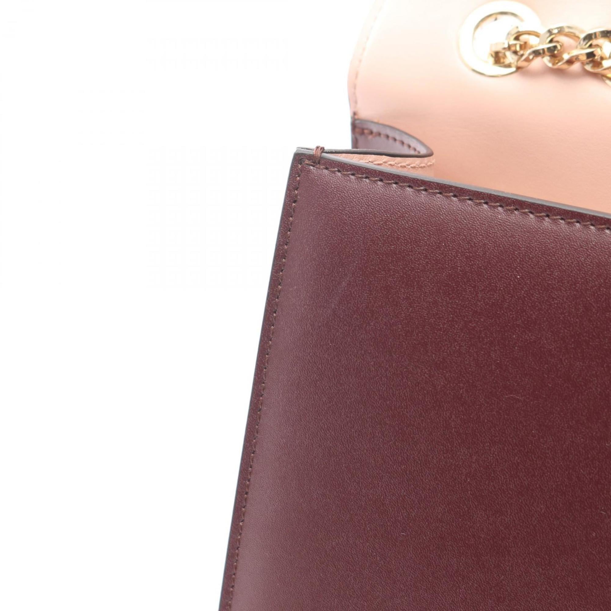 Salvatore Ferragamo Vara Ribbon Shoulder Bag, Leather, Women's, Bordeaux