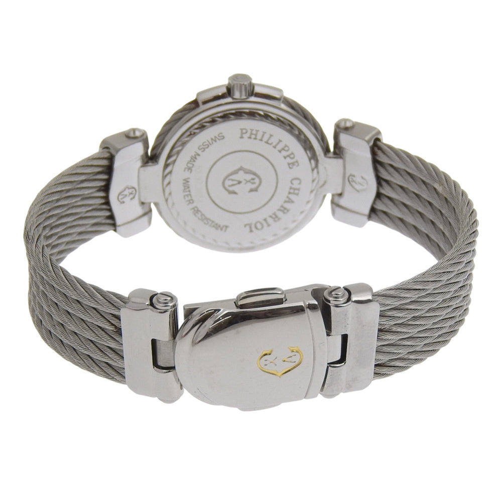 CHARRIOL Wristwatch 53.97.3654 Stainless Steel Quartz Analog Display White Dial Women's — Good