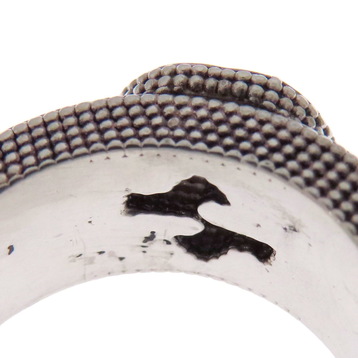 Gucci Interlocking G Ring, Silver, Women's, GUCCI