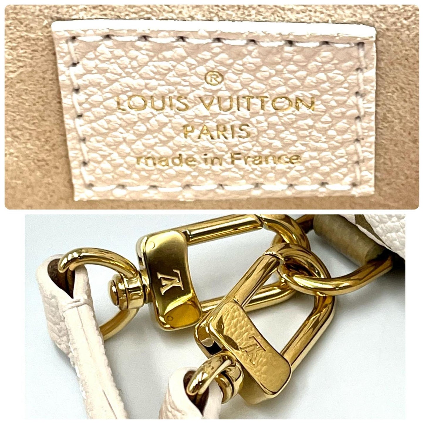 Louis Vuitton Tiny Backpack M81351 Monogram Empreinte Khaki/White Women's