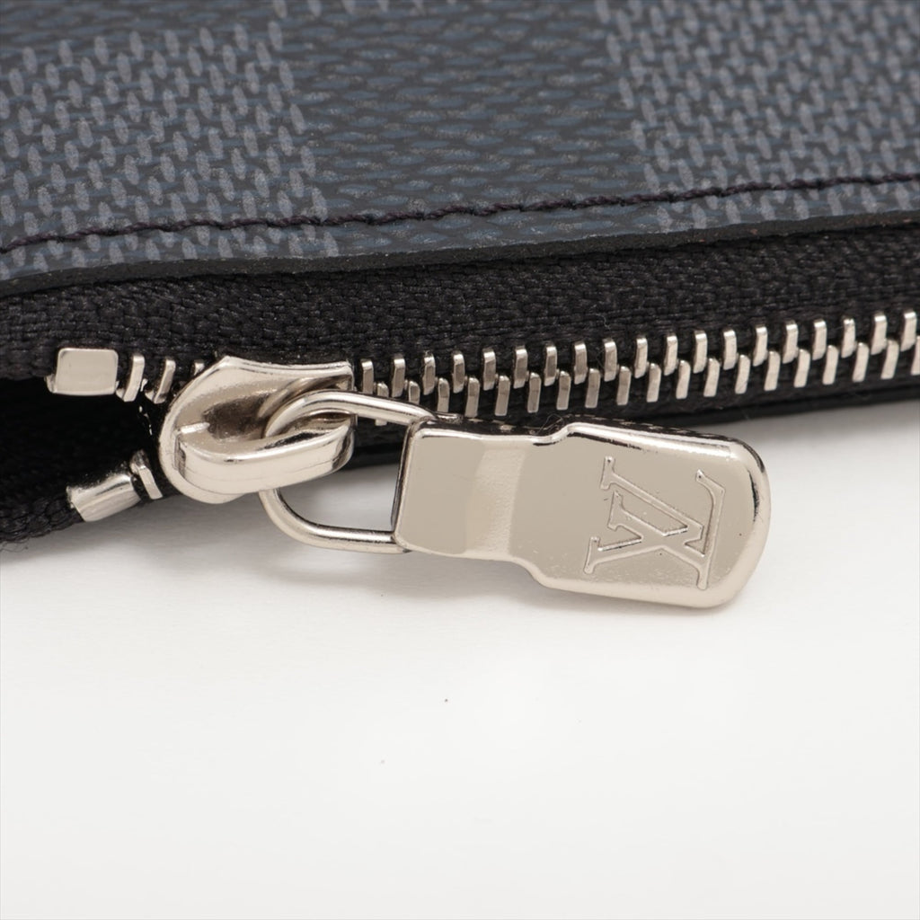 Louis Vuitton 2024 Damier Pochette Clef Wallet/Coin Case/Key Case Black