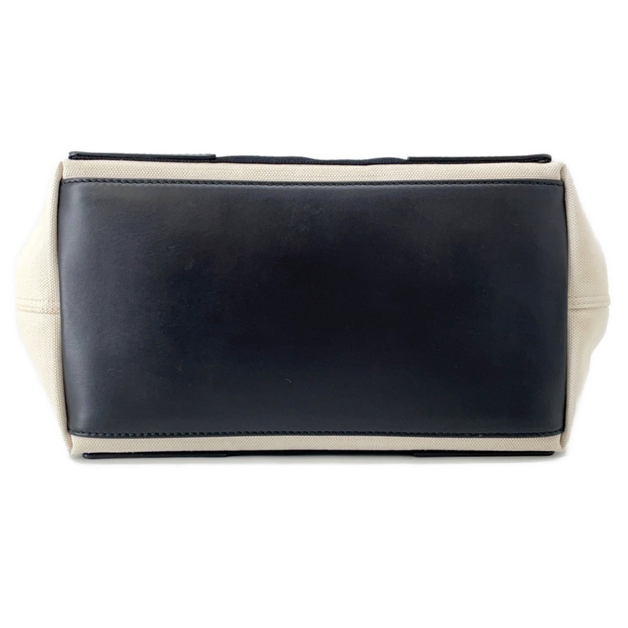 Balenciaga Navy Cabas Small Tote Bag 339933 (Black and White)