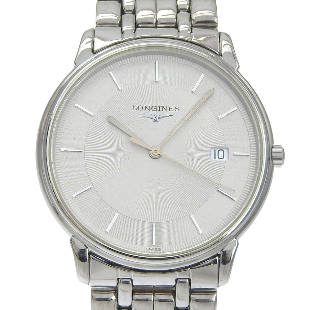 Longines Grand Classic L4.677.4 Stainless Steel Quartz Analog Watch with Gray Dial - Ladies — Good