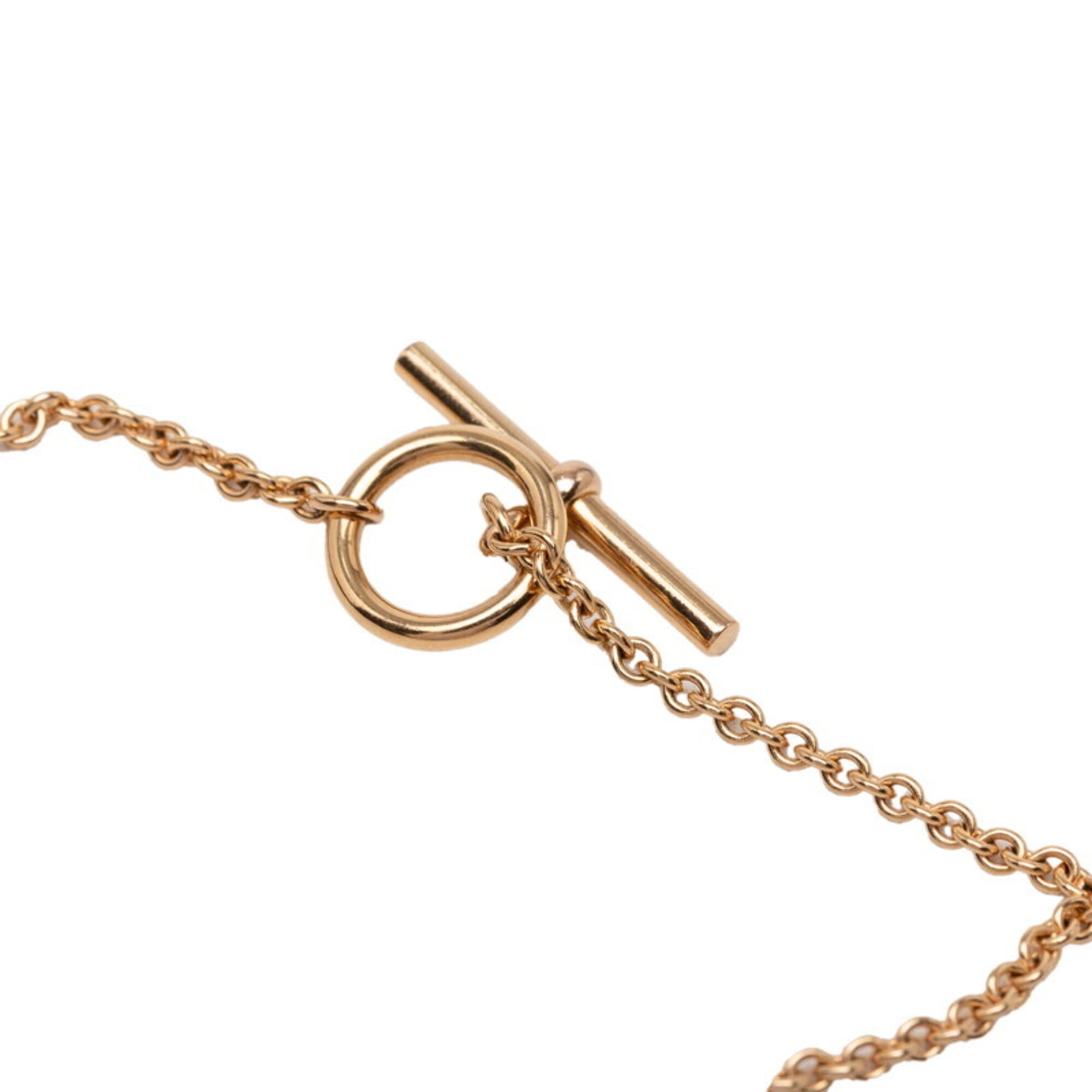 Hermes Chaine d'Ancre Mini Punk ST Bracelet 18KPG Pink Gold 750 Women's HERMES — Like New