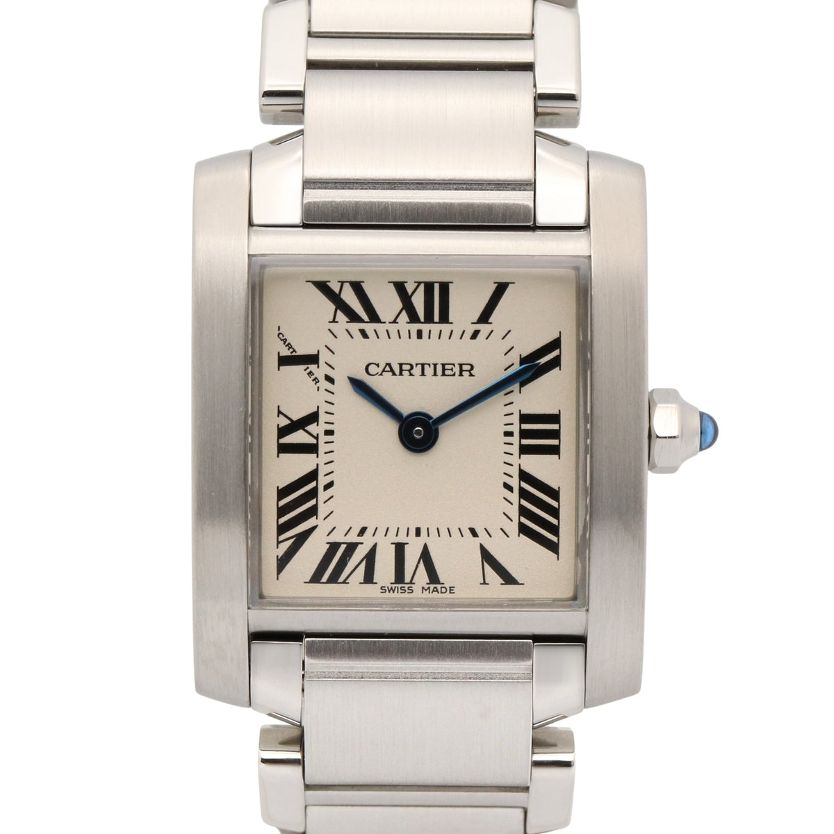 Cartier Tank Française SM Watch, Stainless Steel, Ladies, Ivory (W51008Q3) — Very Good