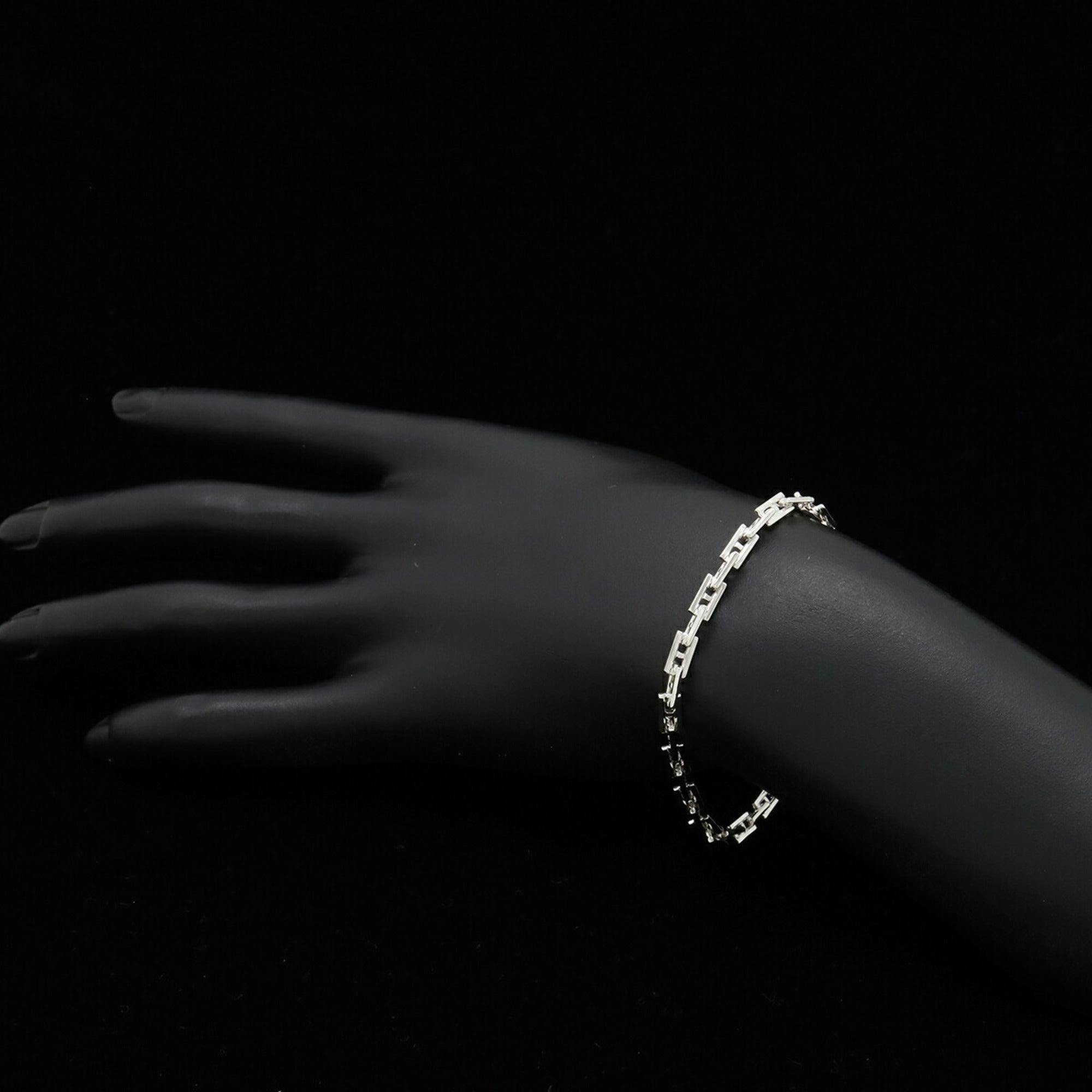 HERMES Hercules Bracelet Ag925 SV925 Silver — Like New