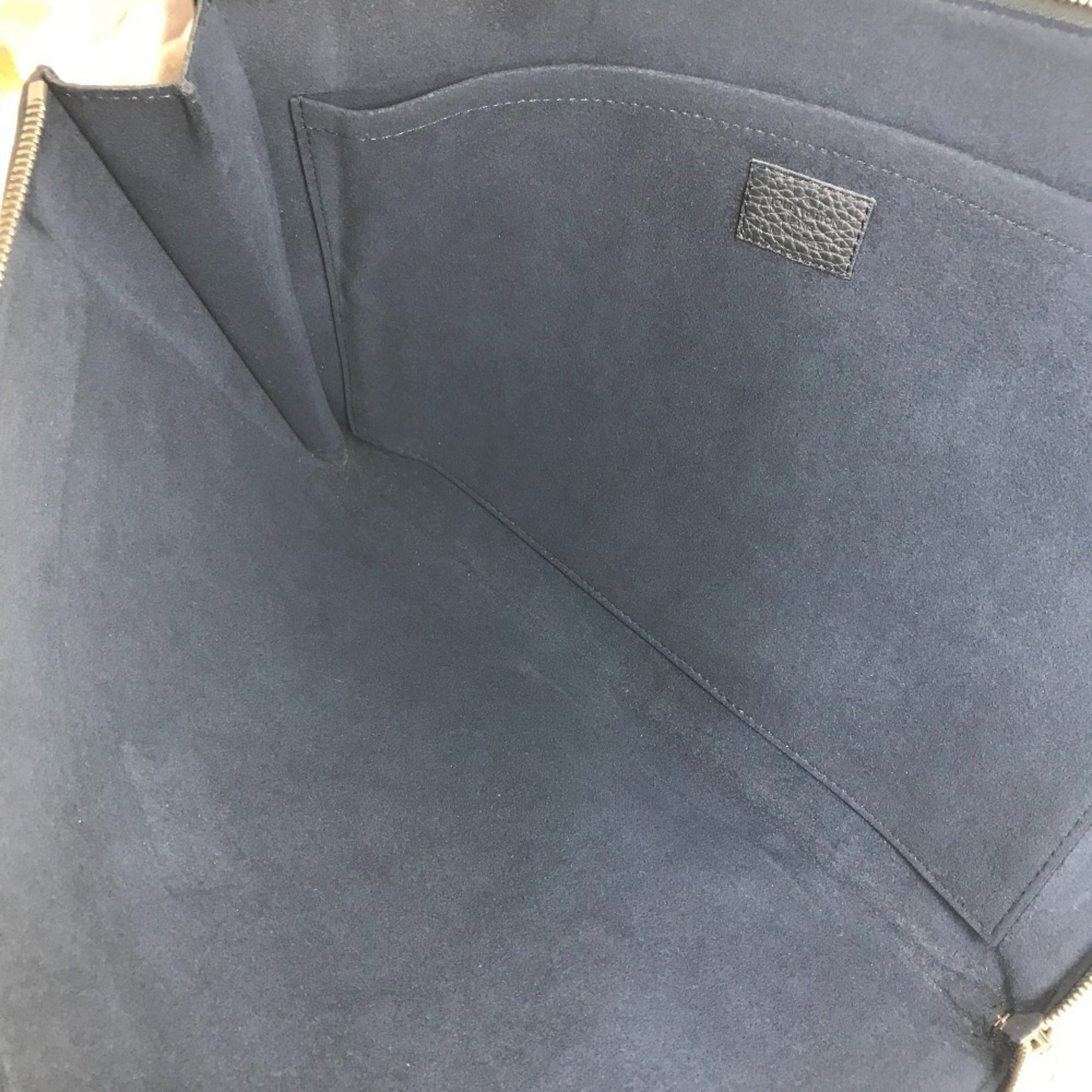 LOUIS VUITTON M68235 LV Logo Pochette Jour GM Pouch Bag with L-shaped Zipper, Second Bag, Clutch Taurillon Leather, Navy Blue for Men and Women — Like New