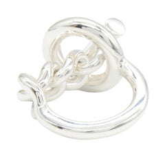 Hermes Croisette GM Ring - Sterling Silver 925 Women's Silver-tone Jewelry — Like New