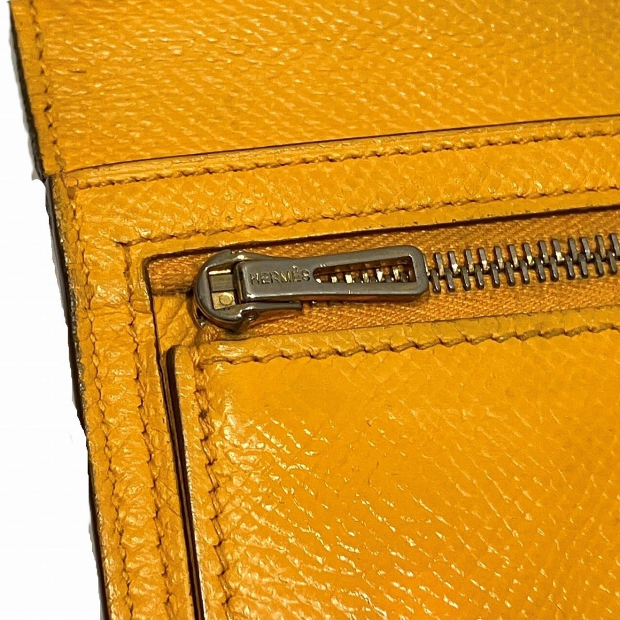 Hermes HERMES long wallet, souffle, Bearn, Epsom leather