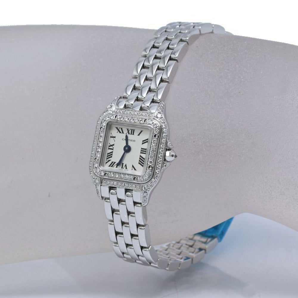 CARTIER Cartier Panthère de Mini Diamond WJPN0019 Women's Watch 18K White Gold 40495 — Very Good